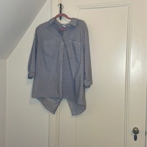 Striped Shirt with back detail